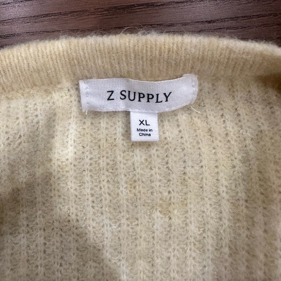 Z Supply Light Yellow Women's Cardigan - Picture 3 of 3